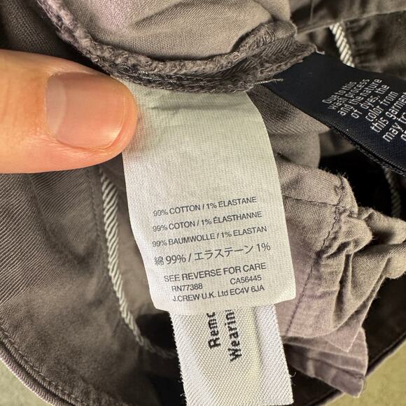 J Crew Cropped Chino Stretch Straight Pants US Womens 2 - Picture 6 of 8